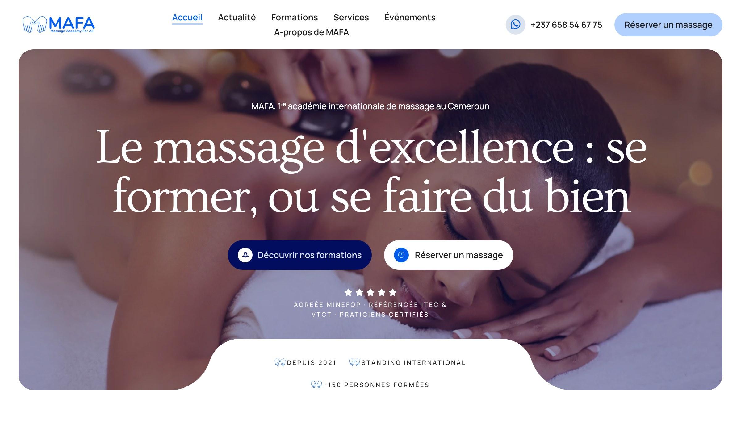 MAFA — Plateforme de formation au massage