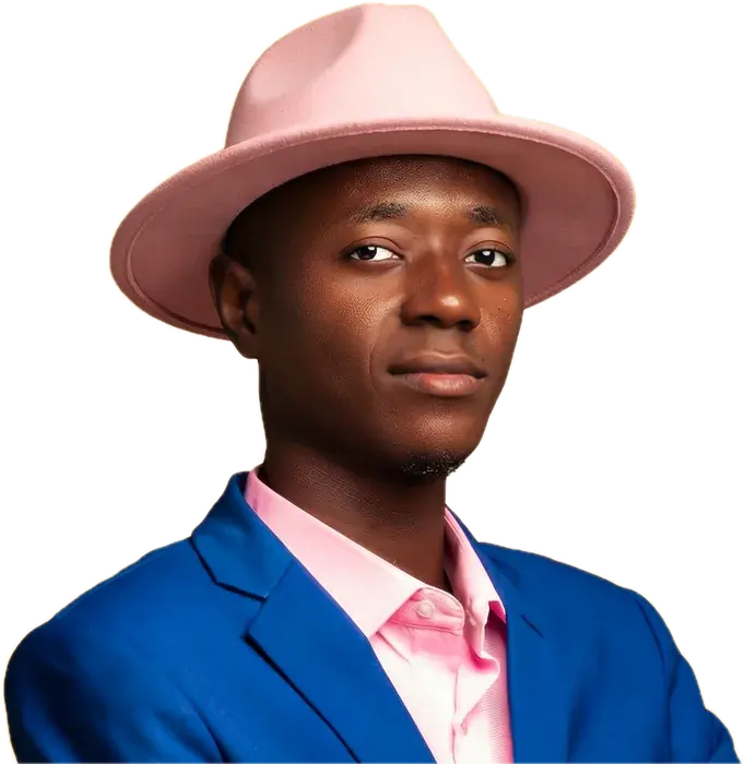 Giovanny Engamba — chapeau rose