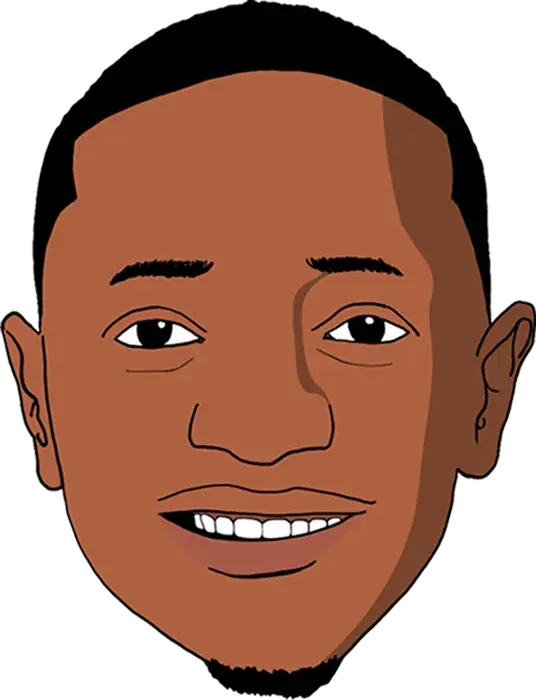 Illustration de la tête de Giovanny Engamba, par The EKN Boy