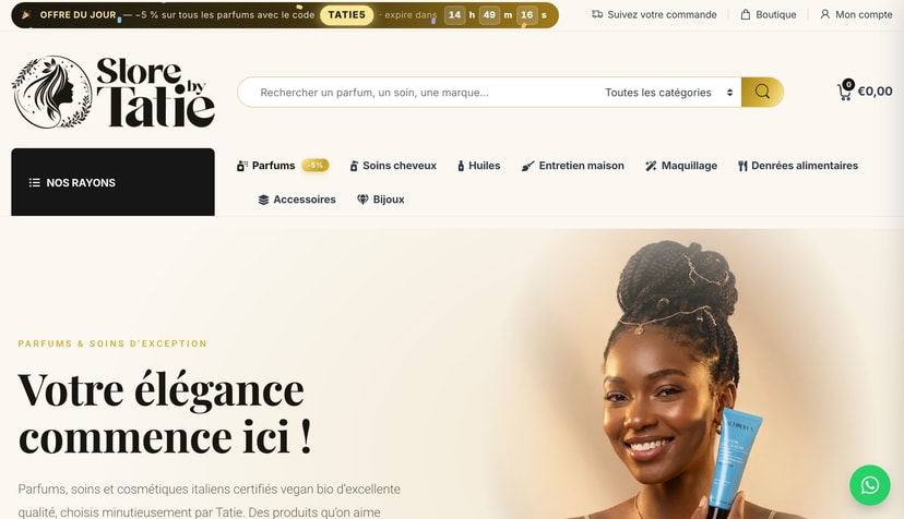 Store by Tatie — Boutique beauté en ligne