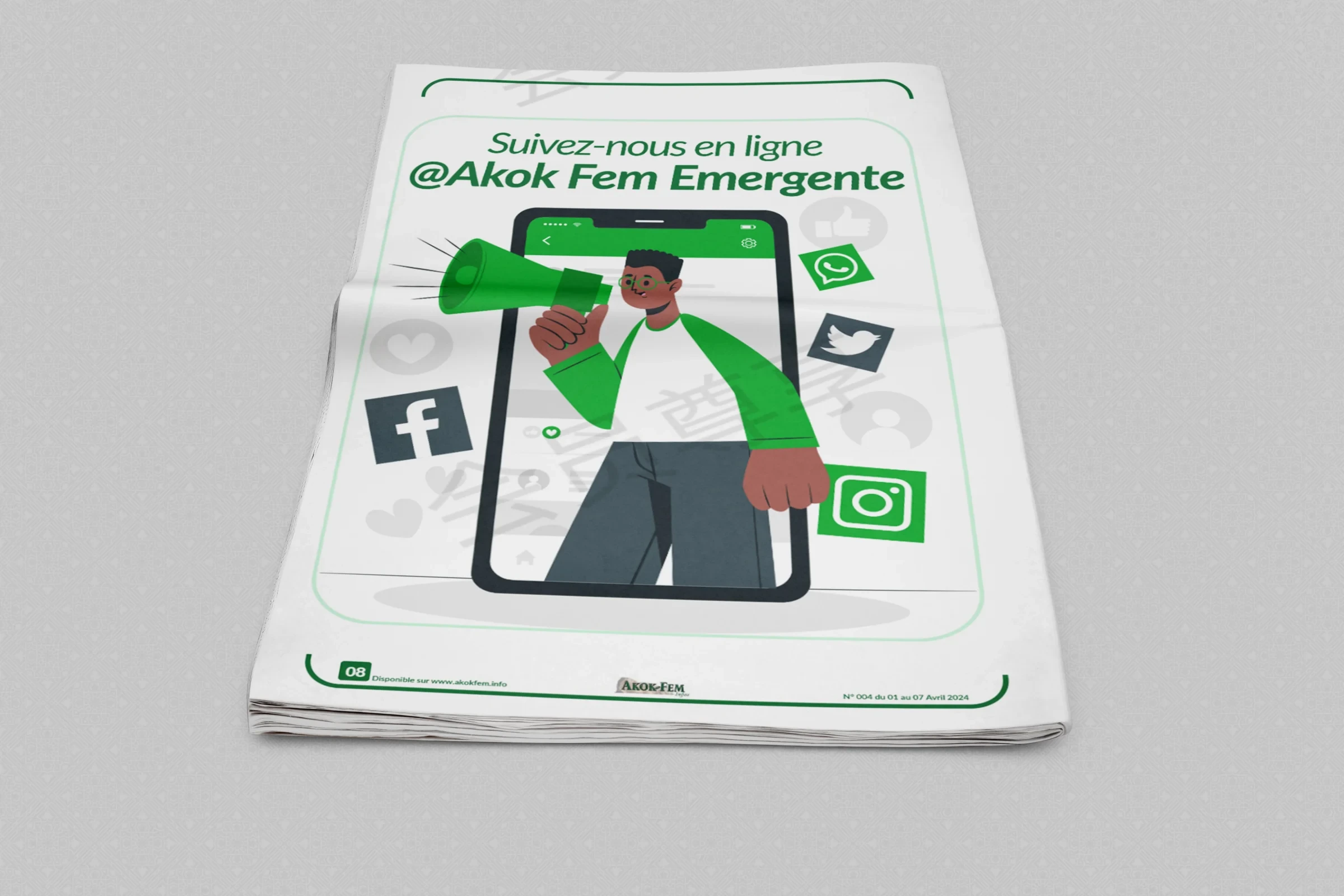 Akok-Fem — Journal hebdomadaire — visuel 1