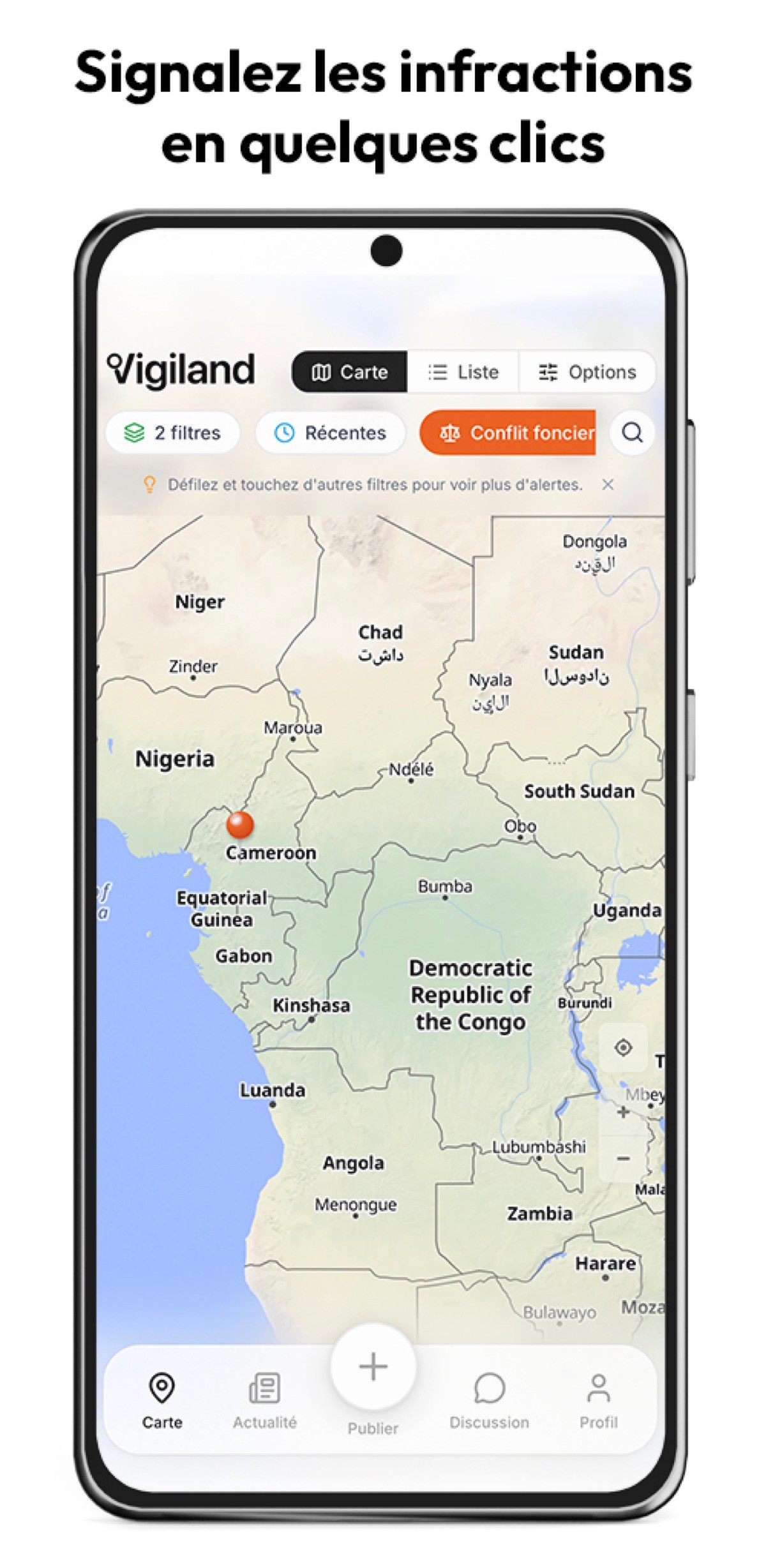 VIGILAND — Application de vigilance foncière — visuel 2