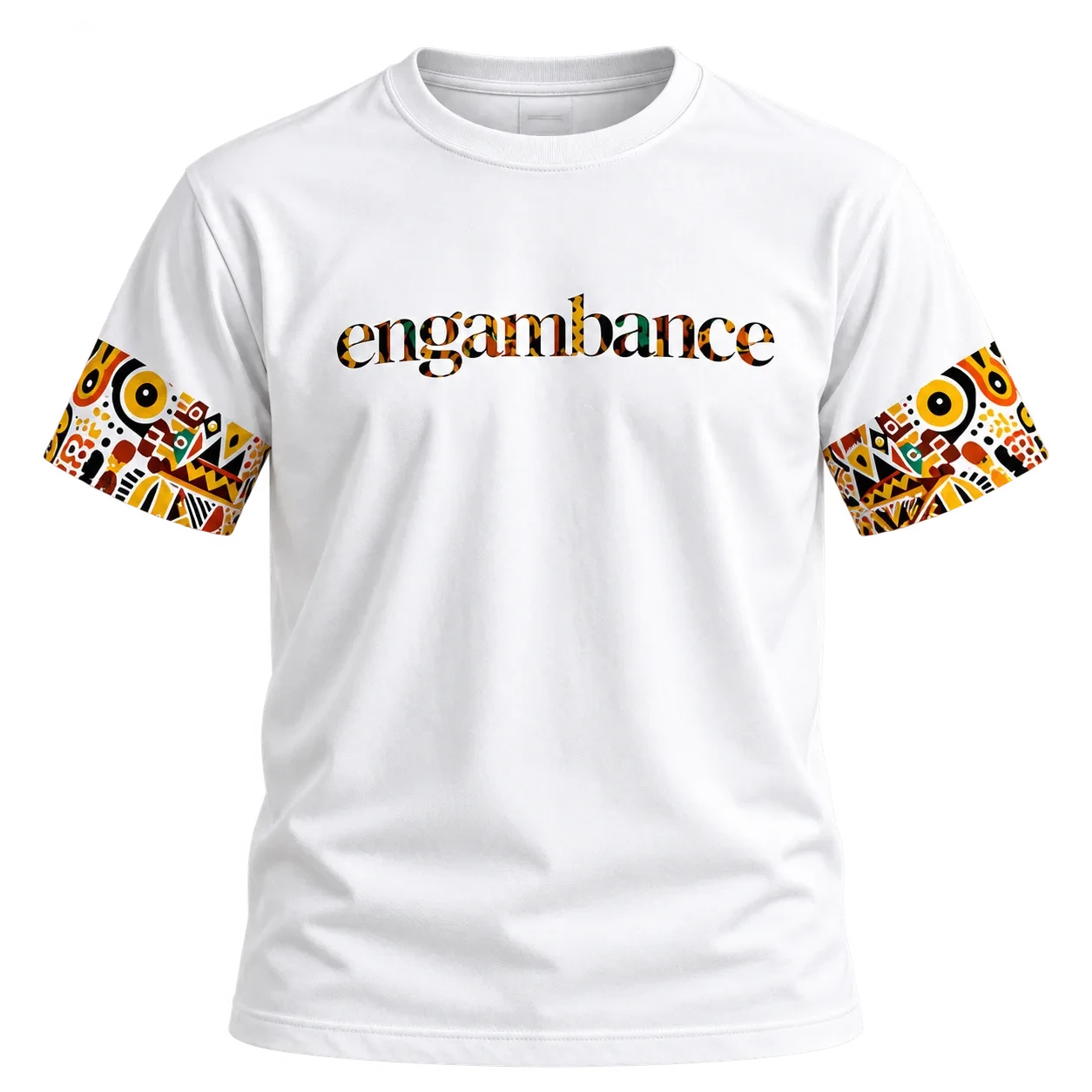 T-shirt Engambance — Collection Afrikzer — coloris Blanc