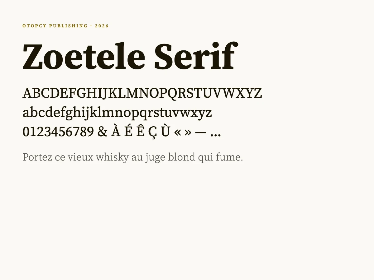 Zoetele Serif