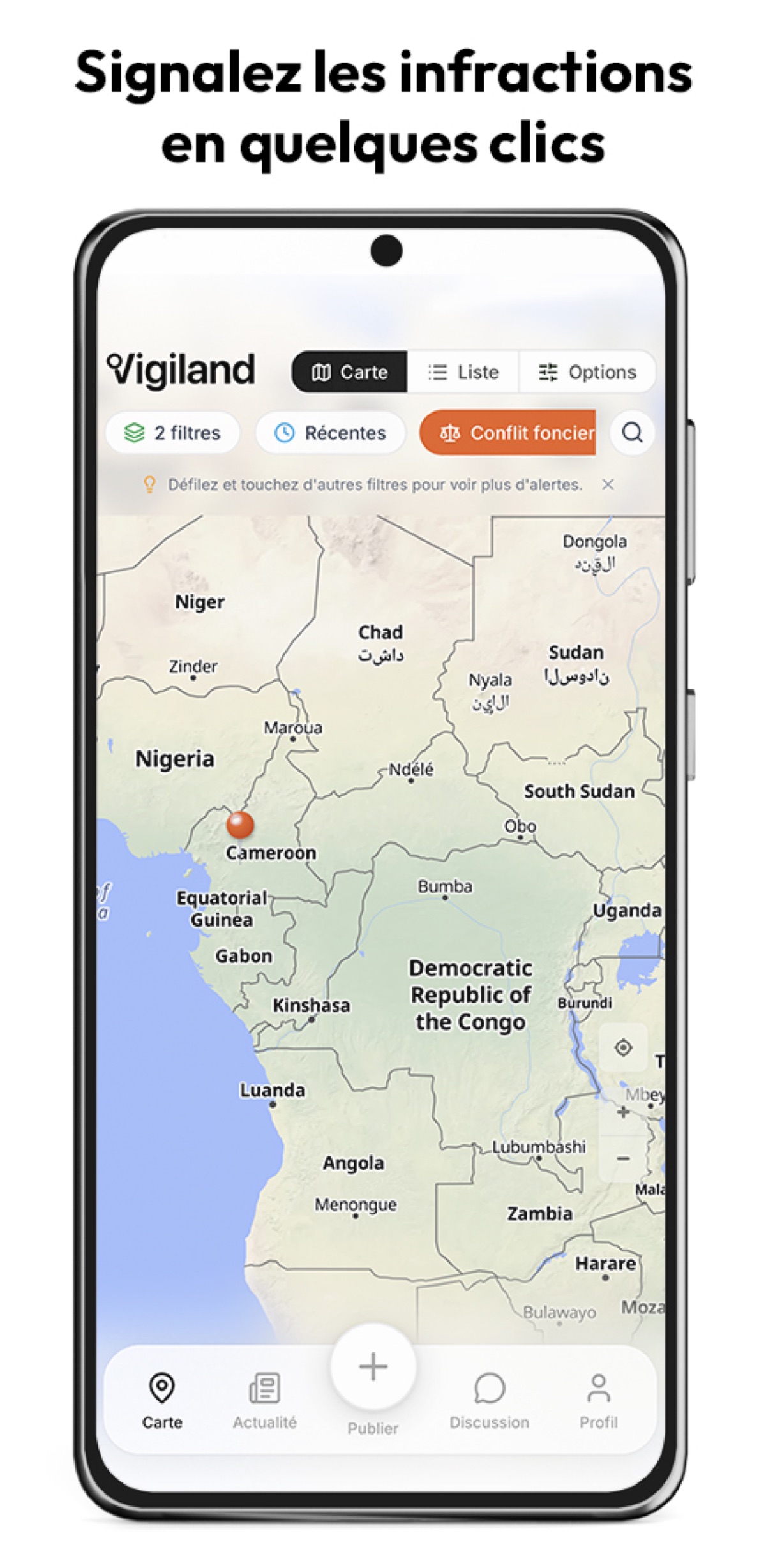 VIGILAND — Application de vigilance foncière — visuel 2
