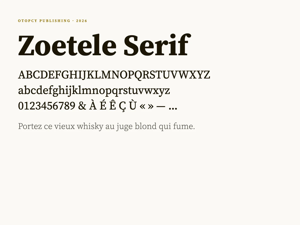 Zoetele Serif